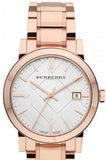 Buy Shop Burberry The City White Dial Rose Gold Steel Strap Watch for Women - BU9004 USA Online
