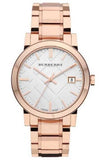 Buy Shop Burberry The City White Dial Rose Gold Steel Strap Watch for Women - BU9204 USA Online
