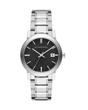 Buy Shop Burberry The City Black Dial Silver Steel Strap Watch for Women - BU9101 USA Online
