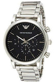 Buy Shop Emporio Armani Luigi Black Dial Silver Steel Strap Watch For Men - AR1894 USA Online