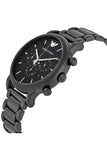 Buy Shop Emporio Armani Luigi Chronograph Black Dial Black Stainless Steel Watch For Men - AR1895 USA Online