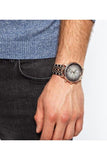 Buy Shop Emporio Armani Gianni Chronograph Grey Dial Two Tone Steel Strap Watch For Men - AR1721 USA Online