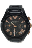 Buy Shop Emporio Armani Chronograph Black Ceramic Stainless Steel Dial Watch For Women - AR1411 USA Online