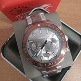 Buy Shop Fossil Bannon Multifunction Brown Dial Two Tone Steel Strap Watch for Men - BQ2502 USA Online
