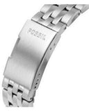 Buy Shop Fossil FB-01 Chronograph Black Dial Silver Steel Strap Watch for Men - FS5837 USA Online