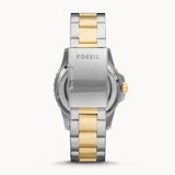Buy Shop Fossil FB-01 Automatic Skeleton Blue Dial Two Tone Steel Strap Watch for Men - ME3191 USA Online