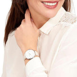 Buy Shop Fossil Jacqueline White Dial Beige Leather Strap Watch for Women - ES3793 USA Online