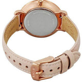 Buy Shop Fossil Jacqueline White Dial Pink Leather Strap Watch for Women - ES3988 USA Online