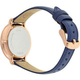 Buy Shop Fossil Jacqueline White Dial Blue Leather Strap Watch for Women - ES3843 USA Online