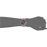 Buy Shop Fossil Jacqueline Three Hand Date Luggage Blue Dial Brown Leather Strap Watch for Women - ES4274 USA Online
