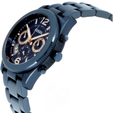 Buy Shop Fossil Perfect Boyfriend Multifunction Blue Dial Blue Steel Strap Watch for Women - ES4093 USA Online