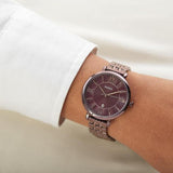 Buy Shop Fossil Jacqueline Brown Dial Brown Steel Strap Watch for Women - ES4100 USA Online