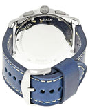 Buy Shop Fossil Machine Chronograph Blue Dial Blue Leather Strap Watch for Men - FS5262 USA Online