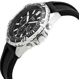Buy Shop Fossil Garrett Chronograph Black Dial Black Rubber Strap Watch for Men - FS5624 USA Online