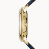 Buy Shop Fossil Neutra Chronograph Blue Dial Blue Leather Strap Watch for Men - FS5790 USA Online