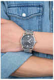 Buy Shop Fossil The Commuter Black Dial Silver Steel Strap Watch for Men - FS5391 USA Online