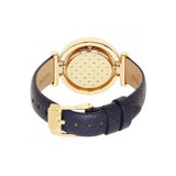 Buy Shop Michael Kors Averi Gold Dial Navy Blue Leather Strap Watch for Women - MK2526 USA Online