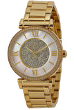 Buy Shop Michael Kors Catlin Mother of Pearl Dial Gold Steel Strap Watch for Women - MK3332 USA Online
