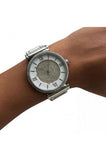 Buy Shop Michael Kors Caitlin Crystal Dial Silver Steel Strap Watch for Women - MK3331 USA Online