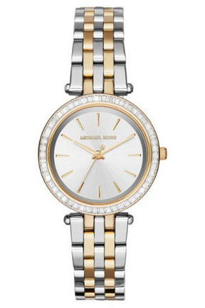 Buy Shop Michael Kors Darci Silver Dial Two Tone Steel Strap Watch for Women - MK3405 USA Online