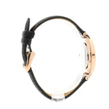 Buy Shop Daniel Wellington Petite Sheffield White Dial Black Leather Strap Watch For Women - DW00100174 USA Online