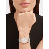 Buy Shop Bvlgari Bvlgari Bvlgari Lady Diamonds Silver Dial Silver Steel Strap Watch for Women - BVLGARI103577 USA Online