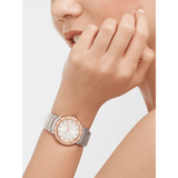 Buy Shop Bvlgari Bvlgari Bvlgari Lady Diamonds Silver Dial Silver Steel Strap Watch for Women - BVLGARI103577 USA Online