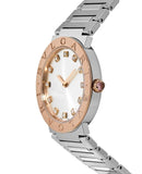 Buy Shop Bvlgari Bvlgari Bvlgari Lady Diamonds Silver Dial Silver Steel Strap Watch for Women - BVLGARI103577 USA Online
