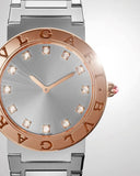 Buy Shop Bvlgari Bvlgari Bvlgari Lady Diamonds Silver Dial Silver Steel Strap Watch for Women - BVLGARI103577 USA Online