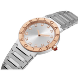 Buy Shop Bvlgari Bvlgari Bvlgari Lady Diamonds Silver Dial Silver Steel Strap Watch for Women - BVLGARI103577 USA Online