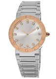 Buy Shop Bvlgari Bvlgari Bvlgari Lady Diamonds Silver Dial Silver Steel Strap Watch for Women - BVLGARI103577 USA Online