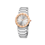 Buy Shop Bvlgari Bvlgari Bvlgari Lady Diamonds Silver Dial Silver Steel Strap Watch for Women - BVLGARI103577 USA Online