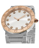 Buy Shop Bvlgari Bvlgari Bvlgari Lady Diamonds Silver Dial Silver Steel Strap Watch for Women - BVLGARI103577 USA Online