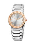 Buy Shop Bvlgari Bvlgari Bvlgari Lady Diamonds Silver Dial Silver Steel Strap Watch for Women - BVLGARI103577 USA Online