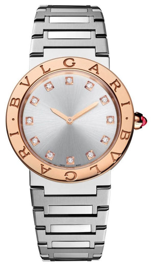 Buy Shop Bvlgari Bvlgari Bvlgari Lady Diamonds Silver Dial Silver Steel Strap Watch for Women - BVLGARI103577 USA Online