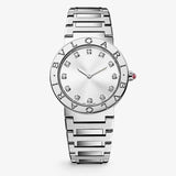 Buy Shop Bvlgari Bvlgari Bvlgari Lady Diamonds Silver Dial Silver Steel Strap Watch for Women - BVLGARI103696 USA Online