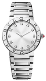 Buy Shop Bvlgari Bvlgari Bvlgari Lady Diamonds Silver Dial Silver Steel Strap Watch for Women - BVLGARI103696 USA Online
