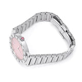 Buy Shop Bvlgari Bvlgari Bvlgari Quartz Pink Dial Silver Steel Strap Watch for Women - BVLGARI103711 USA Online