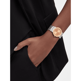 Buy Shop Bvlgari Bvlgari Bvlgari Resort Limited Edition Diamonds Gold Dial Silver Steel Strap Watch for Women - BVLGARI103682 USA Online