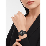 Buy Shop Bvlgari Bvlgari Lady Black Dial Black Steel Strap Watch for Women - BVLGARI103557 USA Online