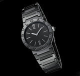 Buy Shop Bvlgari Bvlgari Lady Black Dial Black Steel Strap Watch for Women - BVLGARI103557 USA Online