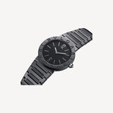 Buy Shop Bvlgari Bvlgari Lady Black Dial Black Steel Strap Watch for Women - BVLGARI103557 USA Online