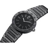 Buy Shop Bvlgari Bvlgari Lady Black Dial Black Steel Strap Watch for Women - BVLGARI103557 USA Online