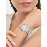 Buy Shop Bvlgari Bvlgari Lady Silver Dial Silver Steel Strap Watch for Women - BVLGARI103575 USA Online