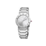 Buy Shop Bvlgari Bvlgari Lady Silver Dial Silver Steel Strap Watch for Women - BVLGARI103575 USA Online