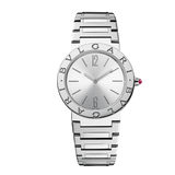 Buy Shop Bvlgari Bvlgari Lady Silver Dial Silver Steel Strap Watch for Women - BVLGARI103575 USA Online