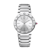 Buy Shop Bvlgari Bvlgari Lady Silver Dial Silver Steel Strap Watch for Women - BVLGARI103575 USA Online