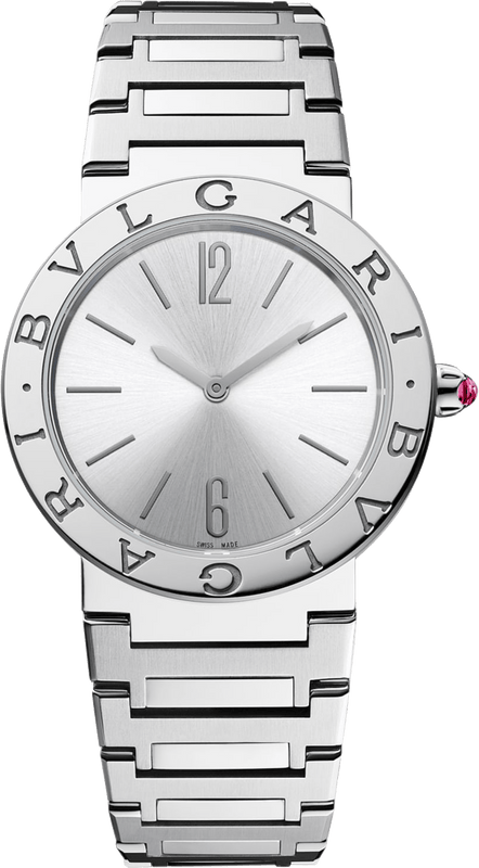Buy Shop Bvlgari Bvlgari Lady Silver Dial Silver Steel Strap Watch for Women - BVLGARI103575 USA Online