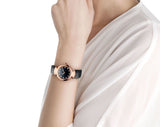 Buy Shop Bvlgari Divas Dream Quartz Diamonds Black Dial Black Leather Strap Watch for Women - DREAM102841 USA Online