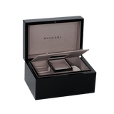 Buy Shop Bvlgari Divas Dream Quartz Diamonds Black Dial Black Leather Strap Watch for Women - DREAM102841 USA Online